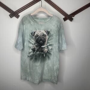 The Mountain Pug Tie Dye Graphic T